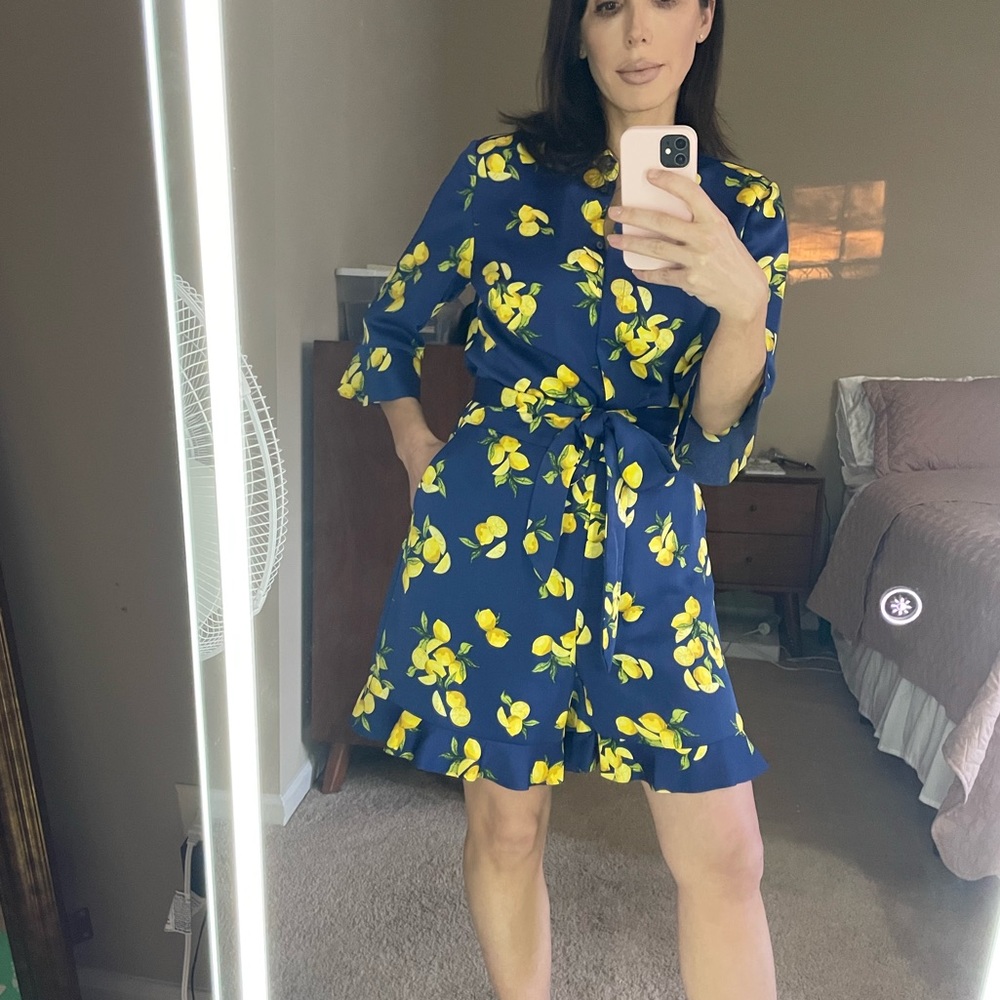 Banana republic lemon jumpsuit